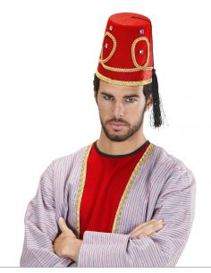 Sombrero Fez Turco Lujo Tienda de disfraces online - Mercadisfraces