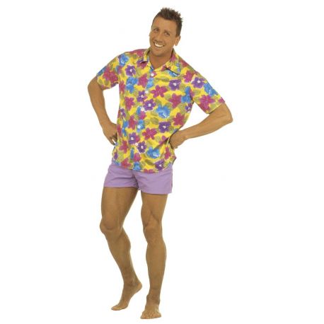 Camisa Hawaiana de Flores Talla XL Tienda de disfraces online - Mercadisfraces