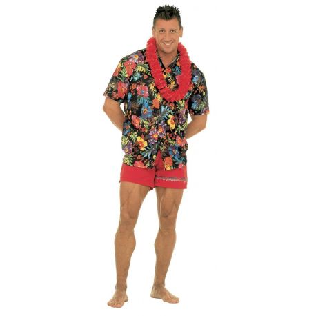 Camisa Hawaiana de Flores Talla XL Tienda de disfraces online - Mercadisfraces