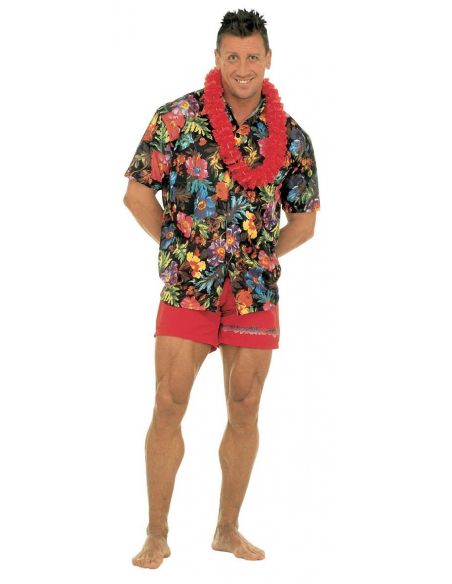 Camisa Hawaiana de Flores Talla XL Tienda de disfraces online - Mercadisfraces