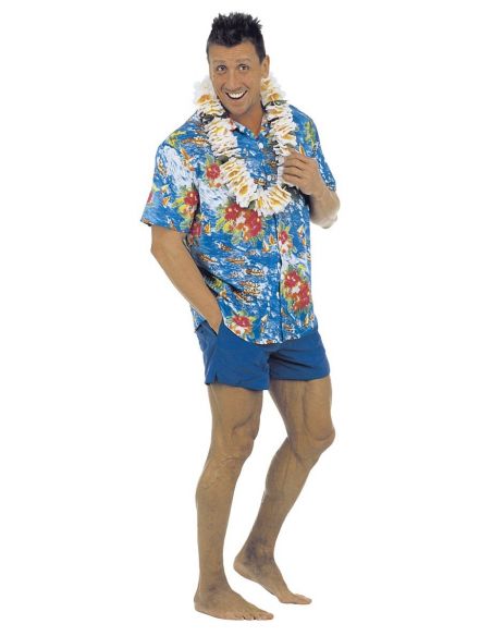Camisa Hawaiana de Flores Talla XL Tienda de disfraces online - Mercadisfraces