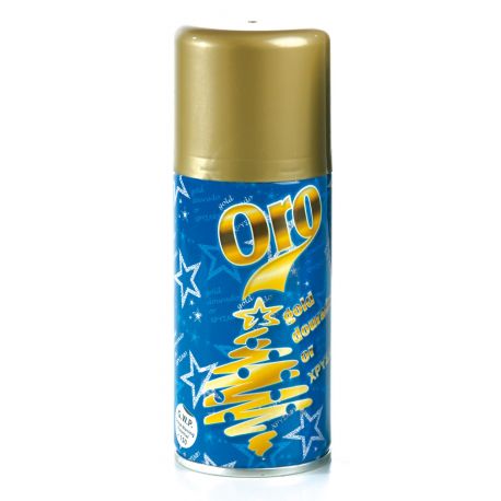 Spray decoración artificial oro Tienda de disfraces online - Mercadisfraces