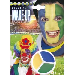 Kit Maquillaje Tricolor Negro Amarillo Rojo Tienda de disfraces online - Mercadisfraces