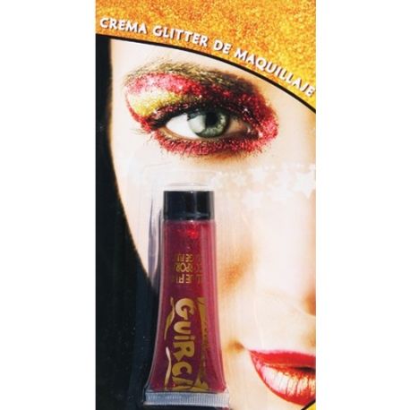 Crema Glitter Rojo Tienda de disfraces online - Mercadisfraces