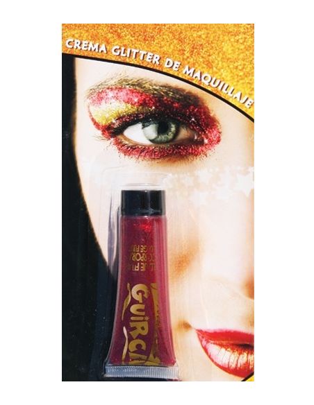 Crema Glitter Rojo Tienda de disfraces online - Mercadisfraces