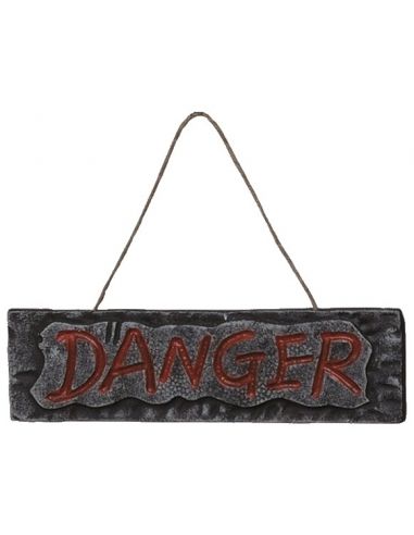 Letrero danger Tienda de disfraces online - Mercadisfraces