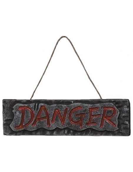 Letrero danger Tienda de disfraces online - Mercadisfraces