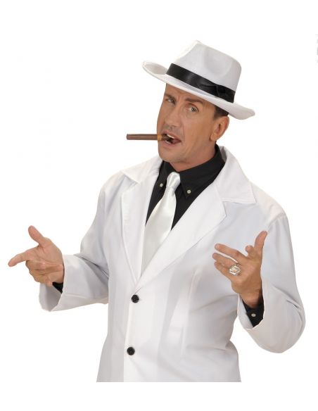 Corbata en Raso Blanco Tienda de disfraces online - Mercadisfraces