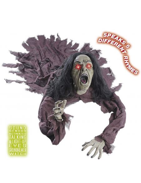 Colgante Bruja con Voz y Ojos Luz Tienda de disfraces online - Mercadisfraces