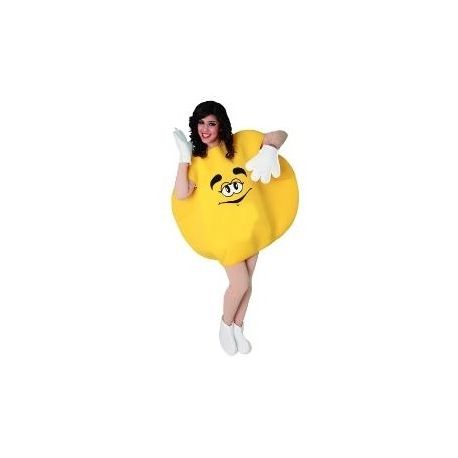 Disfraz Caramelo M&M Amarillo adulto Tienda de disfraces online - Mercadisfraces