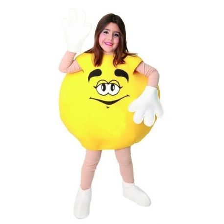 Disfraz Caramelo M&M Amarillo infantil Tienda de disfraces online - Mercadisfraces