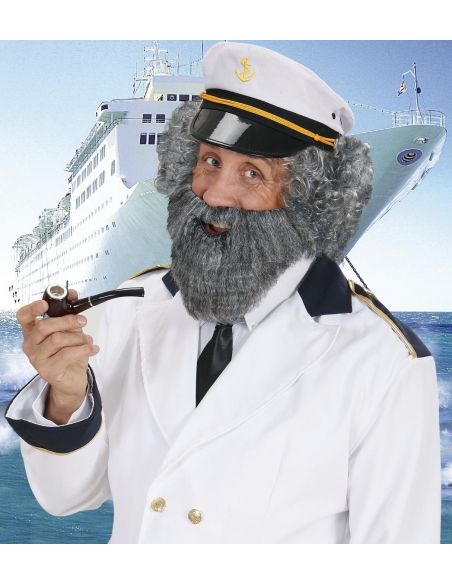 Barba con Bigote Canoso Tienda de disfraces online - Mercadisfraces