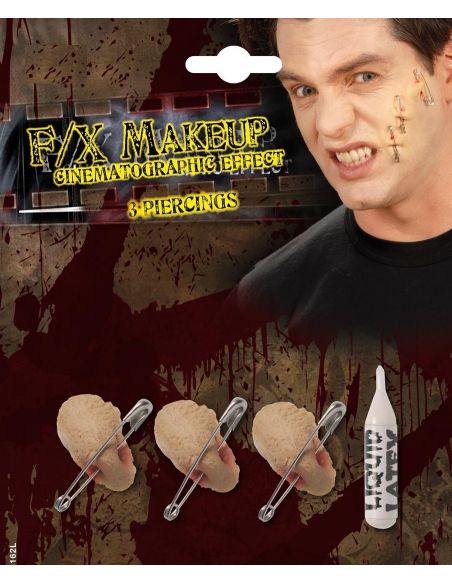 FX 3 Heridas con Imperdibles Tienda de disfraces online - Mercadisfraces