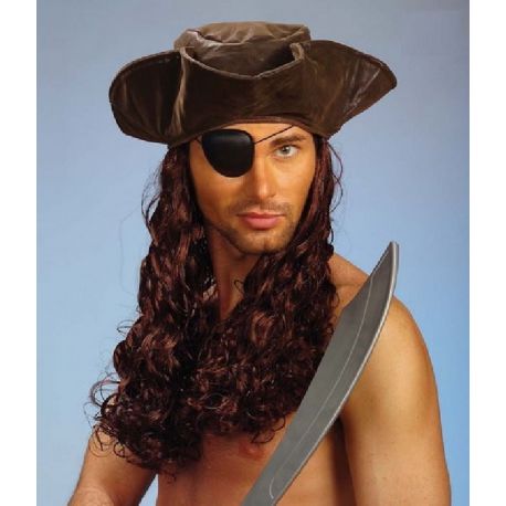 Peluca Pirata con Sombrero Tienda de disfraces online - Mercadisfraces
