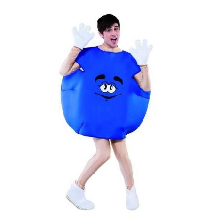 Disfraz Caramelo M&M Azul Adulto Tienda de disfraces online - Mercadisfraces