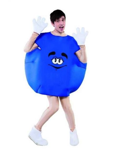 Disfraz Caramelo M&M Azul Adulto Tienda de disfraces online - Mercadisfraces
