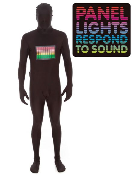Disfraz Panel Luminoso de Musica Morphsuit Adulto Tienda de disfraces online - Mercadisfraces