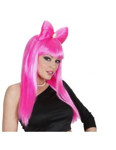 Peluca Lady Gram Rock Fucsia Tienda de disfraces online - Mercadisfraces