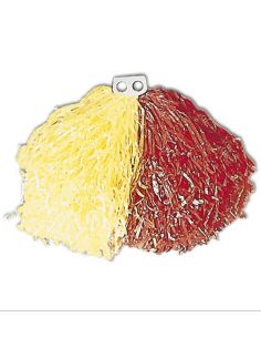 Pom Pom Bicolor Amarillo y Rojo Tienda de disfraces online - Mercadisfraces