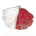 Pom Pom Bicolor Blanco y Rojo Tienda de disfraces online - Mercadisfraces