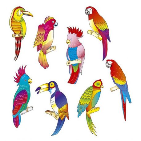 Pájaros Decoración Hawaiana Tienda de disfraces online - Mercadisfraces