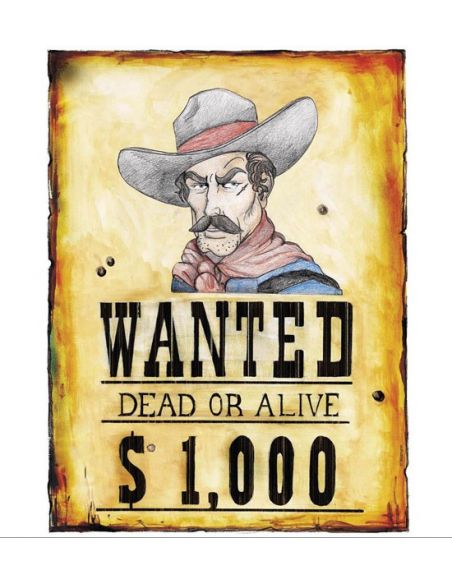 Cartel Oeste Se Busca Tienda de disfraces online - Mercadisfraces Cartel Oeste Se Busca Tienda de disfraces online - Mercadisfraces