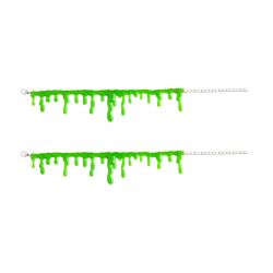 Pulseras Gotas de Baba Verde Tienda de disfraces online - Mercadisfraces