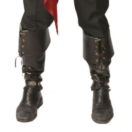 POLAINAS NEGRAS DE LUJO 52 CM Tienda de disfraces online - Mercadisfraces