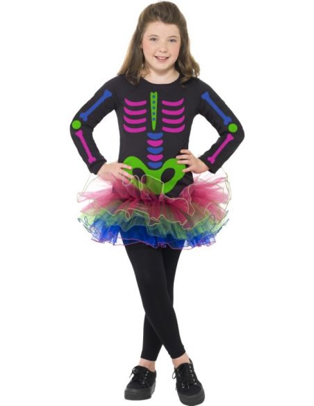 Disfraz de Esqueleto Neón Niña Tienda de disfraces online - Mercadisfraces Disfraz de Esqueleto Neón Niña Tienda de disfraces online - Mercadisfraces