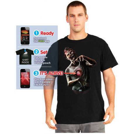 Camiseta Zombie Corazon Latiendo Morphsuit Adulto Tienda de disfraces online - Mercadisfraces