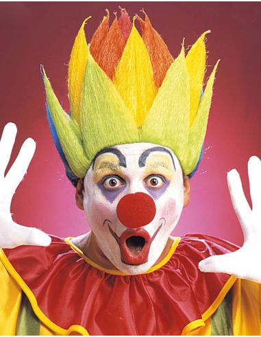 Peluca para Payaso Multicolor Tienda de disfraces online - Mercadisfraces