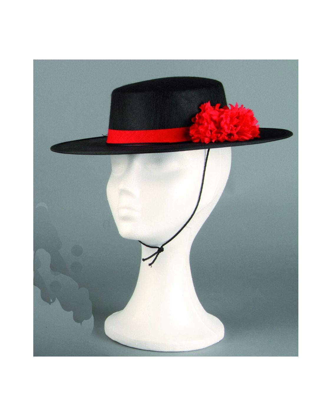 Sombrero Cordobés Negro con flor | Tienda de Disfraces | M...