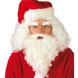 Peluca con Barba y Bigote de Papá Noel Tienda de disfraces online - Mercadisfraces
