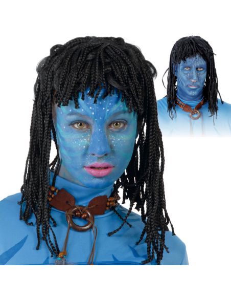 Peluca Indigena con Trenzas Negra Tienda de disfraces online - Mercadisfraces Peluca Indigena con Trenzas Negra Tienda de disfraces online - Mercadisfraces