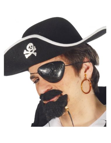 Conjunto de Parche y Pendiente para Pirata Tienda de disfraces online - Mercadisfraces