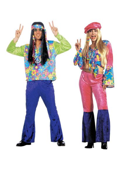 Disfraz Hippie Flores para mujer Tienda de disfraces online - Mercadisfraces
