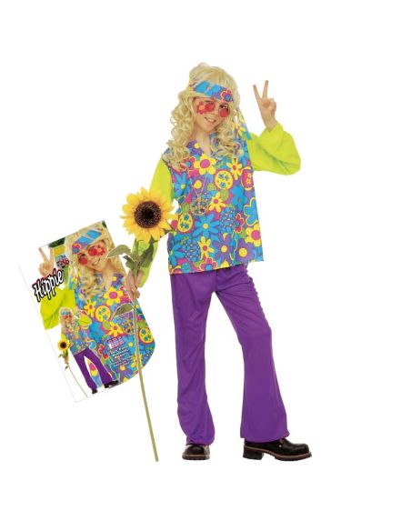 Disfraz Hippie Flores para niños Tienda de disfraces online - Mercadisfraces