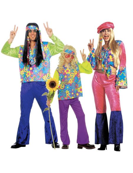 Disfraz Hippie Flores para mujer Tienda de disfraces online - Mercadisfraces