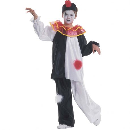 Disfraz Pierrot infantil blanco y negro Tienda de disfraces online - Mercadisfraces