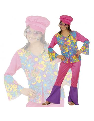 Disfraz Hippie Flores para niña Tienda de disfraces online - Mercadisfraces