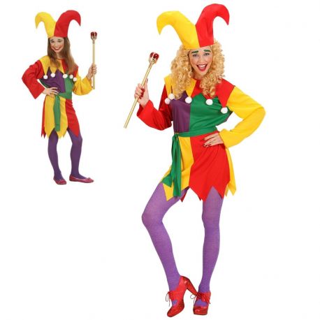 Disfraz Jolly Jester para niña Tienda de disfraces online - Mercadisfraces