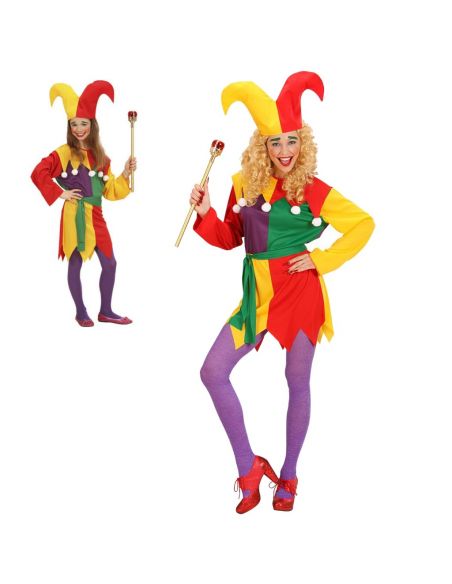 Disfraz Jolly Jester para niña Tienda de disfraces online - Mercadisfraces