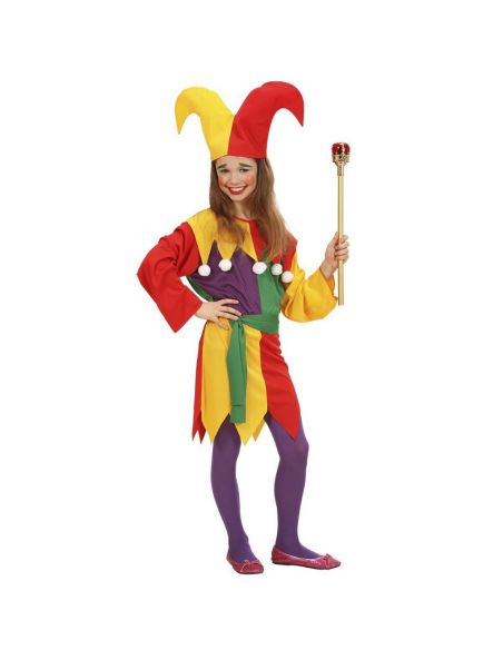 Disfraz Jolly Jester para niña Tienda de disfraces online - Mercadisfraces