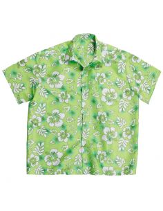Camisa de Flores Hawaiana Verde Talla XL Tienda de disfraces online - Mercadisfraces 2