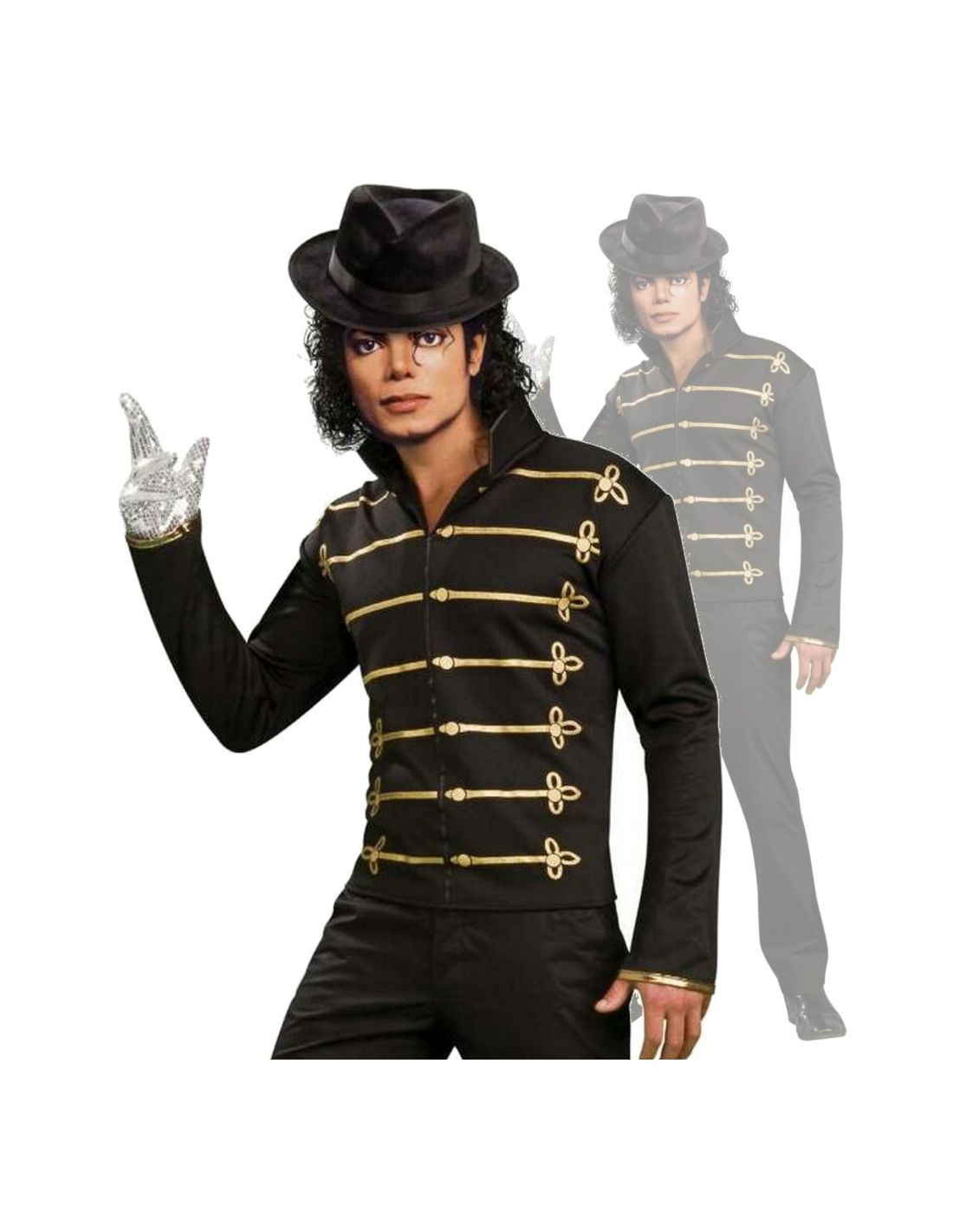 índice Larva del moscardón taquigrafía Chaqueta militar Michael Jackson | Tienda de Disfraces Online | Me...