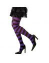 Medias Rayas violeta/negro Tienda de disfraces online - Mercadisfraces