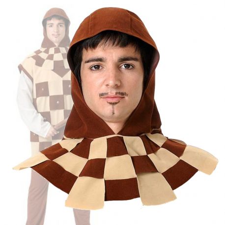 Capucha Cruzado Marron Tienda de disfraces online - Mercadisfraces