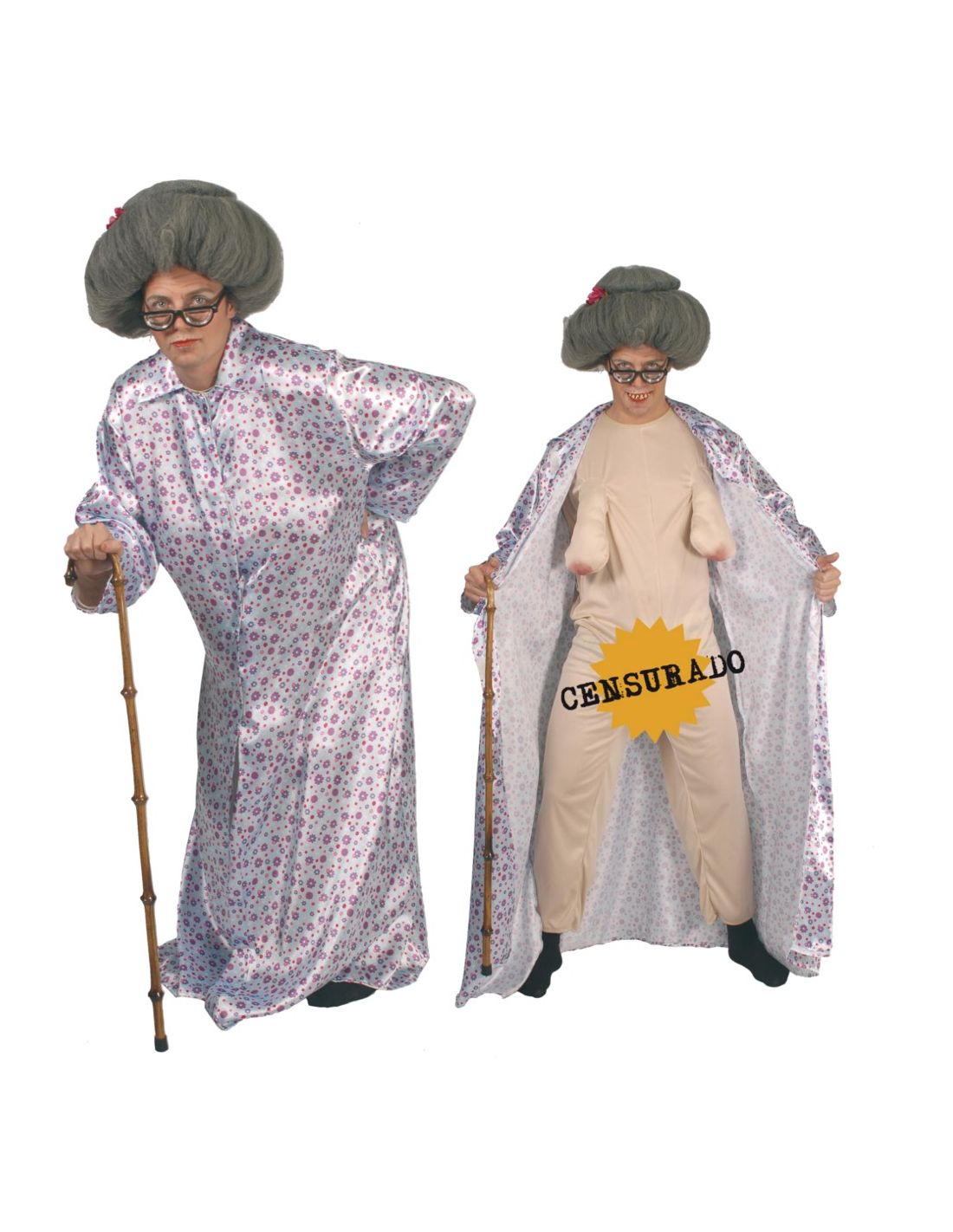 Disfraz abuelo adulto