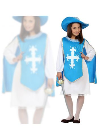 Disfraz Mosquetera Azul Infantil Niña Tienda de disfraces online - Mercadisfraces