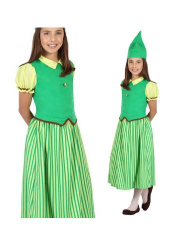 Merecer Hermano diferencia Disfraz Duende verde Infantil para niña | Tienda de Disfraces Onli...